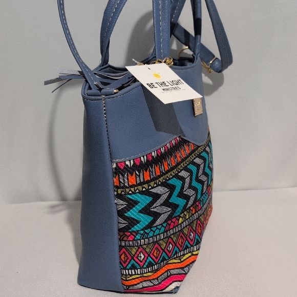 Artisan Vibrant Blue and Multicolor Tote - Picture 4 of 9